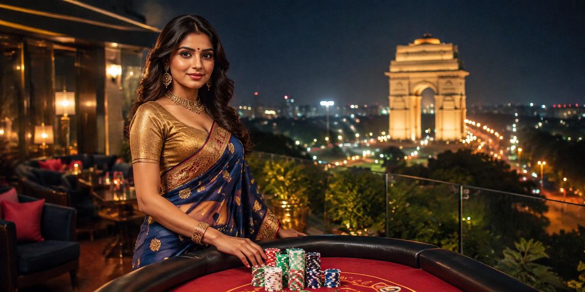 Indian Gate with urban view symbolizing betting and gaming culture in India